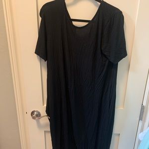 Black Maternity Jumpsuit with pockets